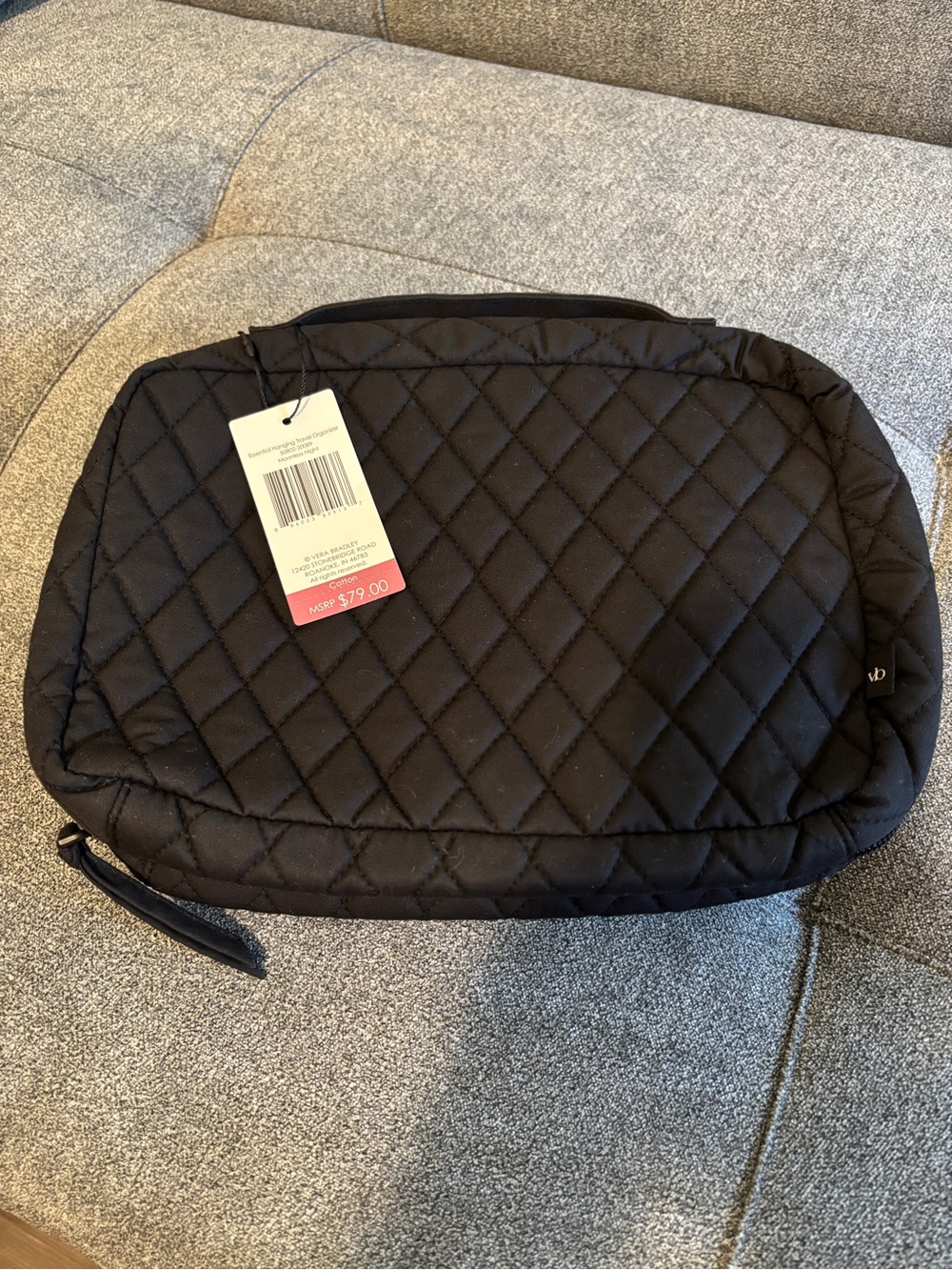 Vera Bradley Moonless Night Quilted Hanging Travel Organizer
